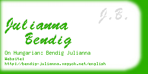 julianna bendig business card